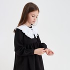 Платье школьное для девочки MINAKU: School Collection, чёрное, рост 122 см - Фото 5