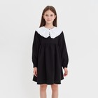 Платье для девочки MINAKU, цвет чёрный, рост 128 см - фото 71260352