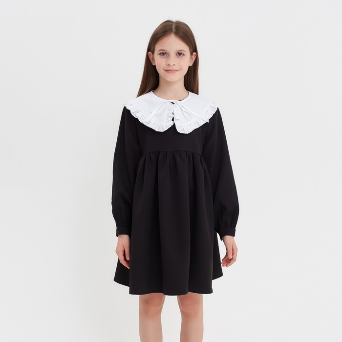 Платье для девочки MINAKU, цвет чёрный, рост 128 см - Фото 1