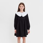 Платье школьное для девочки MINAKU: School Collection, чёрное, рост 146 см - Фото 1