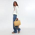 Сумка женская на молнии, цвет жёлтый - фото 27640361