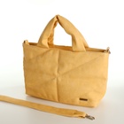 Сумка женская на молнии, цвет жёлтый - фото 27640355