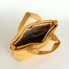 Сумка женская на молнии, цвет жёлтый - фото 27640358