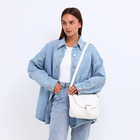 Сумка-мессенджер на магните, цвет белый - фото 24098778