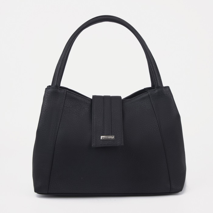 Сумка-тоут на молнии, цвет чёрный - Фото 1