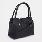 Сумка-тоут на молнии, цвет чёрный - Фото 2