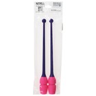 Булавы для художественной гимнастики вставляющиеся Pastorelli MASHA FIG, 40.5 см, цвет фиолетовый/розовый - Фото 2