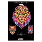 Пазл фигурный в рамке «Лев», на подложке, 67 деталей - Фото 6