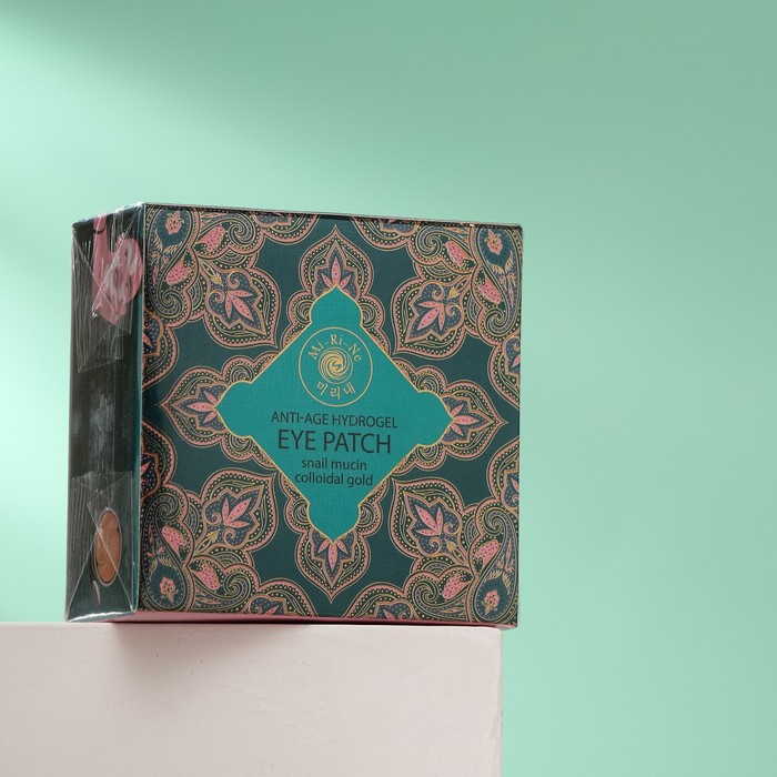 Гидрогелевые антивозрастные патчи для области вокруг глаз Mi-Ri-Ne с муцином улитки и коллои, 90 г, 60 шт. - Фото 1