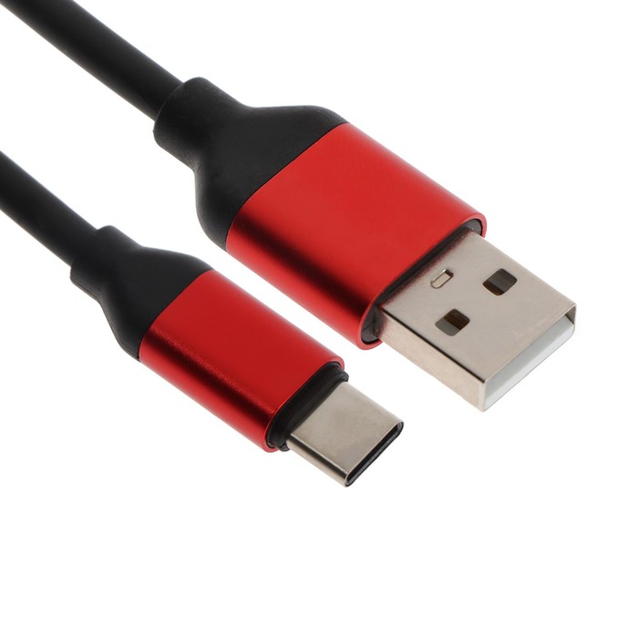 Кабель Belsis BW1439, Type-C - USB, 2 А, 2,0 м, быстрая зарядка, передача данных, черный - фото 1906030219