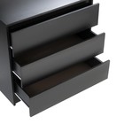 Комод для хранения «Клик Мебель. Мадера», 3 ящика, 800×420×775 мм, цвет чёрный - Фото 4