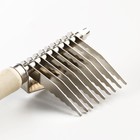 Колтунорез боковой Wood, 9 лезвий, деревянная ручка - Фото 3