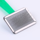 Пуходерка "Лапки" малая без капель, 6 х 12 см, зелёная 7437857