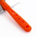 Пуходёрка «Лапки» средняя, 9×12 см, с каплями, оранжевая - Фото 4