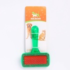 Пуходерка "Симпл" с прозрачной ручкой, с каплями, 9,5 х 13,8 см, зелёная - фото 809222396