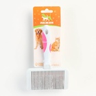 Пуходёрка с самоочисткой без капель увеличенная, 10,5 х 16,5 см, бело-розовая - фото 809222401