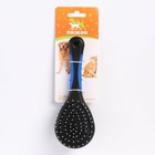 Щётка-расчёска двухсторонняя, 17.5×6.5 см, нескользящая ручка, чёрно-синяя - Фото 6