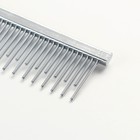 Расчёска для шерсти «Лапки», 20.5×3 см, с зубьями разной длины, синяя - Фото 3