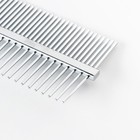 Расчёска для шерсти «Лапки», двухсторонняя, с прямыми зубьями, пластиковая ручка, синяя - Фото 3