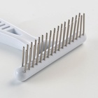 Расчёска-грабли 2-рядная, 13.5×8.8 см, белая - Фото 4