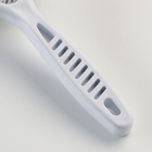 Расчёска-грабли 2-рядная, 13.5×8.8 см, белая - Фото 5