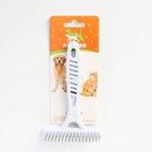 Расчёска-грабли 2-рядная, 13.5×8.8 см, белая - Фото 6