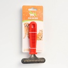 Расчёска-грабли, 8×15.5 см, с конусообразными зубьями, красная - фото 67925372