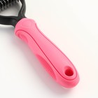 Инструмент для стриппинга 11 лезвий, с рифлёной ручкой, 16 х 7,7 см, розовый - фото 37086104