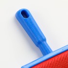 Пуходёрка, 8.5×13 см, без капель, полукруглая, синяя - Фото 4