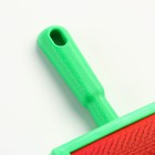 Пуходерка без капель полукруглая, 8.5×13 см, зелёная - Фото 4