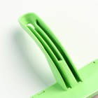 Пуходерка с каплями, эргономичная ручка, 10 х 15 см, зелёная - Фото 4