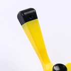 Пуходерка пластиковая "Косточка" с самоочисткой, 8,5 х 12,5 см, жёлтая - фото 8903880