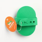 Расчёска-наладонник с металлическими зубьями, 13×8.5 см, зелёная - Фото 4