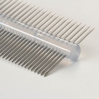 Расчёска для шерсти «Пузырьки», 19.5×5.6 см, двухсторонняя, прозрачная - Фото 4