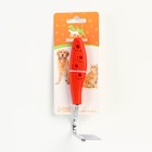 Расчёска "Лапки" изогнутая, 10,5 х 15 см, красная - фото 21665646