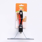 Расчёска перпендикулярная, 16×18.5 см, чёрная, красная - фото 67925382