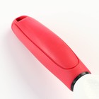 Расчёска для шерсти с вращающимися зубчиками Пижон Premium, 9,5 х 17 см, красная - фото 6640106