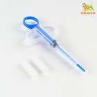 Универсальный набор для дозирования лекарств и пищи, с силиконовыми насадками, синий - Фото 1