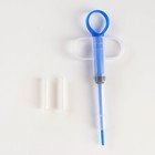 Универсальный набор для дозирования лекарств и пищи, с силиконовыми насадками, синий - фото 9340477