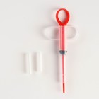 Универсальный набор для дозирования лекарств и пищи, с силиконовыми насадками, красный - фото 9340480