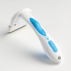 Дешеддер малый со съёмным лезвием, 15×6.2 см, бело-голубой - Фото 2