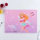 Альбом для рисования А4 32 листа на пружине «Феи» обложка 200 г/м², бумага 100 г/м² - Фото 3