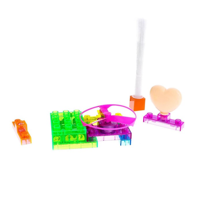 Конструктор блочный-электронный «Пропелер», 4 схемы, 8 деталей, в пакете - Фото 1