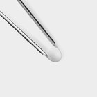 Щипцы кухонные Доляна Chrome, h=23.5 см нержавеющая сталь, чёрные - Фото 4