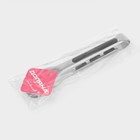 Щипцы кухонные Доляна Chrome, h=23.5 см нержавеющая сталь, чёрные - Фото 6