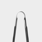 Щипцы кухонные Доляна Chrome, 28,5 см нержавеющая сталь, цвет чёрный - Фото 4