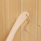 Ковш-черпак из липы 1.5л, 48 см, нержавеющий обруч, с горизонтальной ручкой - Фото 4