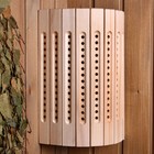 Абажур для бани и сауны, липа, настенный, угловой, прорезной, «Добропаровъ» - Фото 2