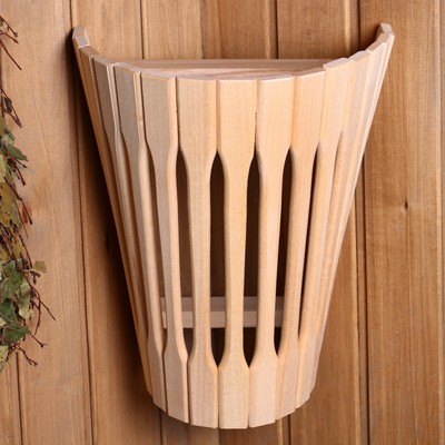 Абажур для бани и сауны, настенный, деревянный, липа, «Добропаровъ»