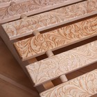 Подголовник для бани и сауны «Русский узор», 34×32×12 см, липа, анатомический, «Добропаровъ» - Фото 3